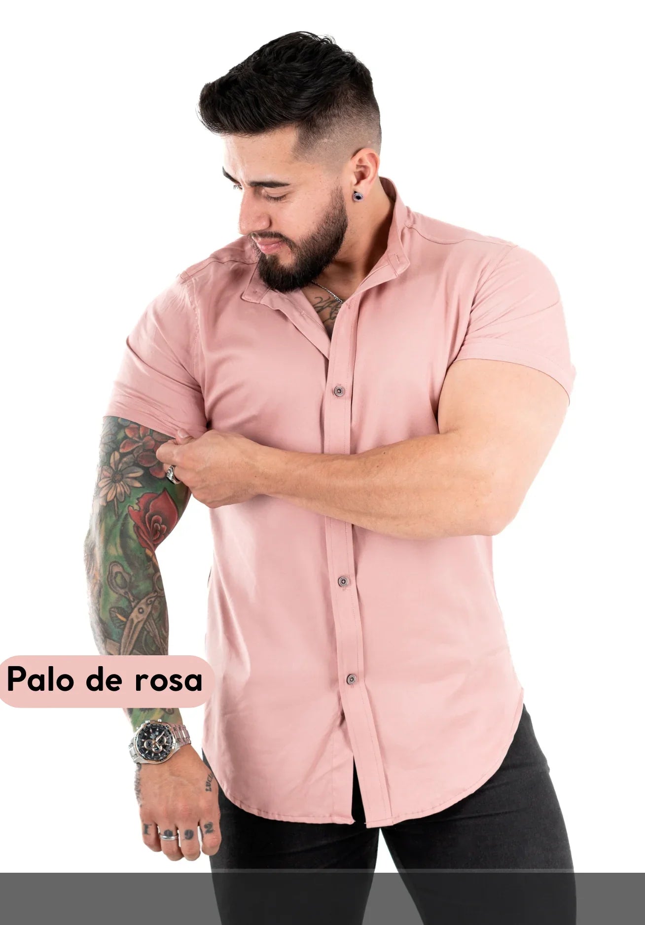 Camisa Chalis Palo de Rosa Hombre - Cartedie