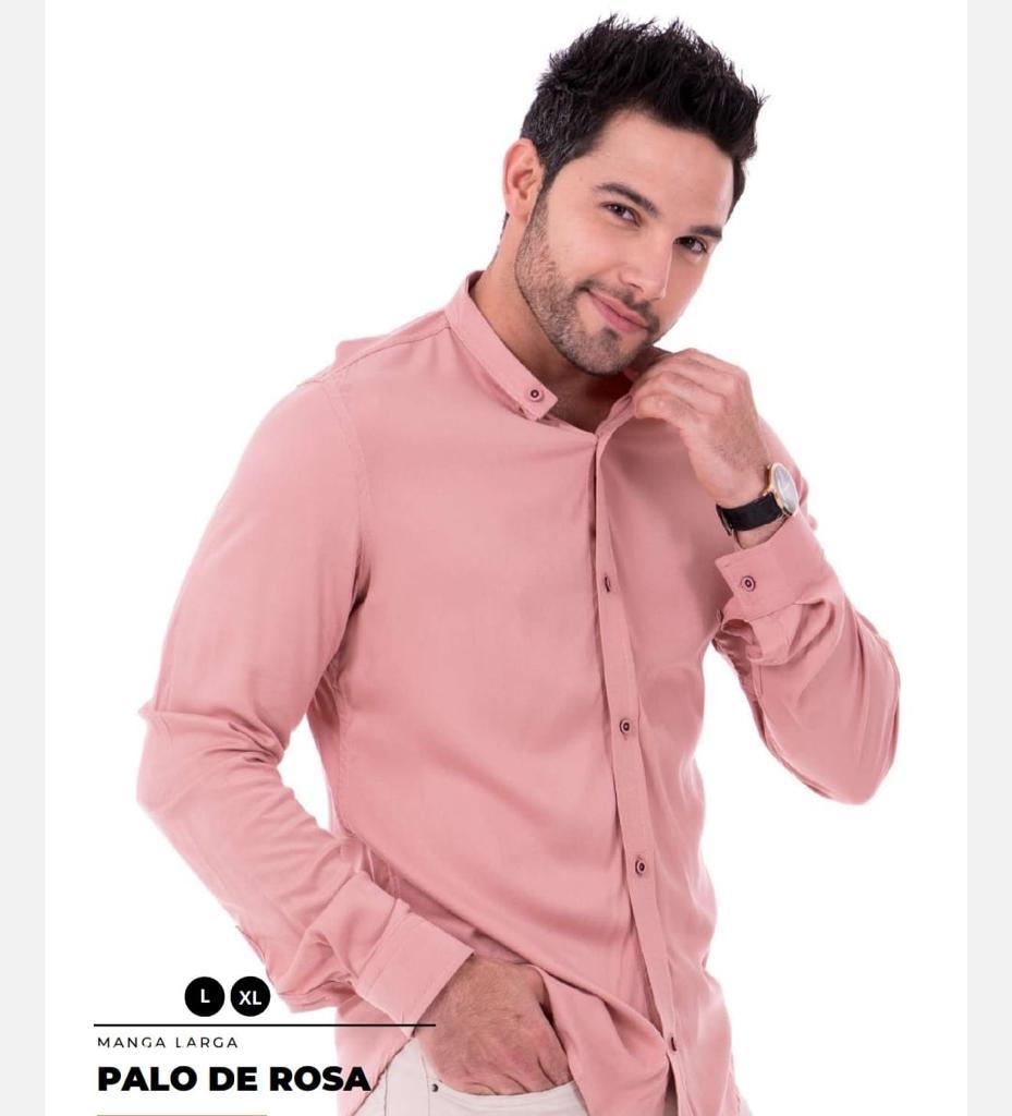 CAMISAS CUELLO MAO MANGA LARGA HOMBRE - DIFERENTES COLORES - SEDA FRIA - BASICA - Cartedie