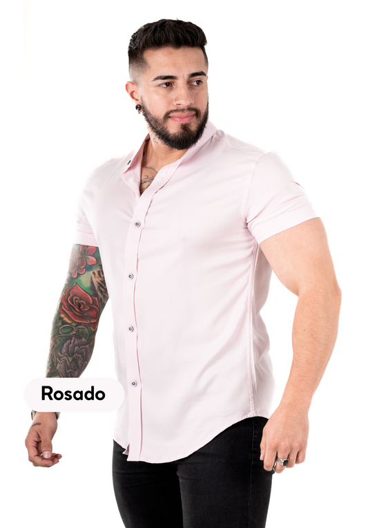 Camisa Chalis Rosado Hombre
