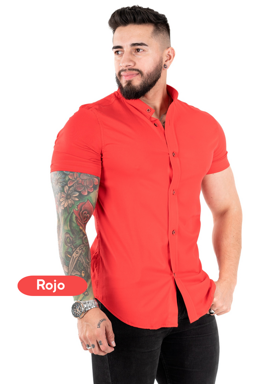 Camisa Chalis Rojo Hombre