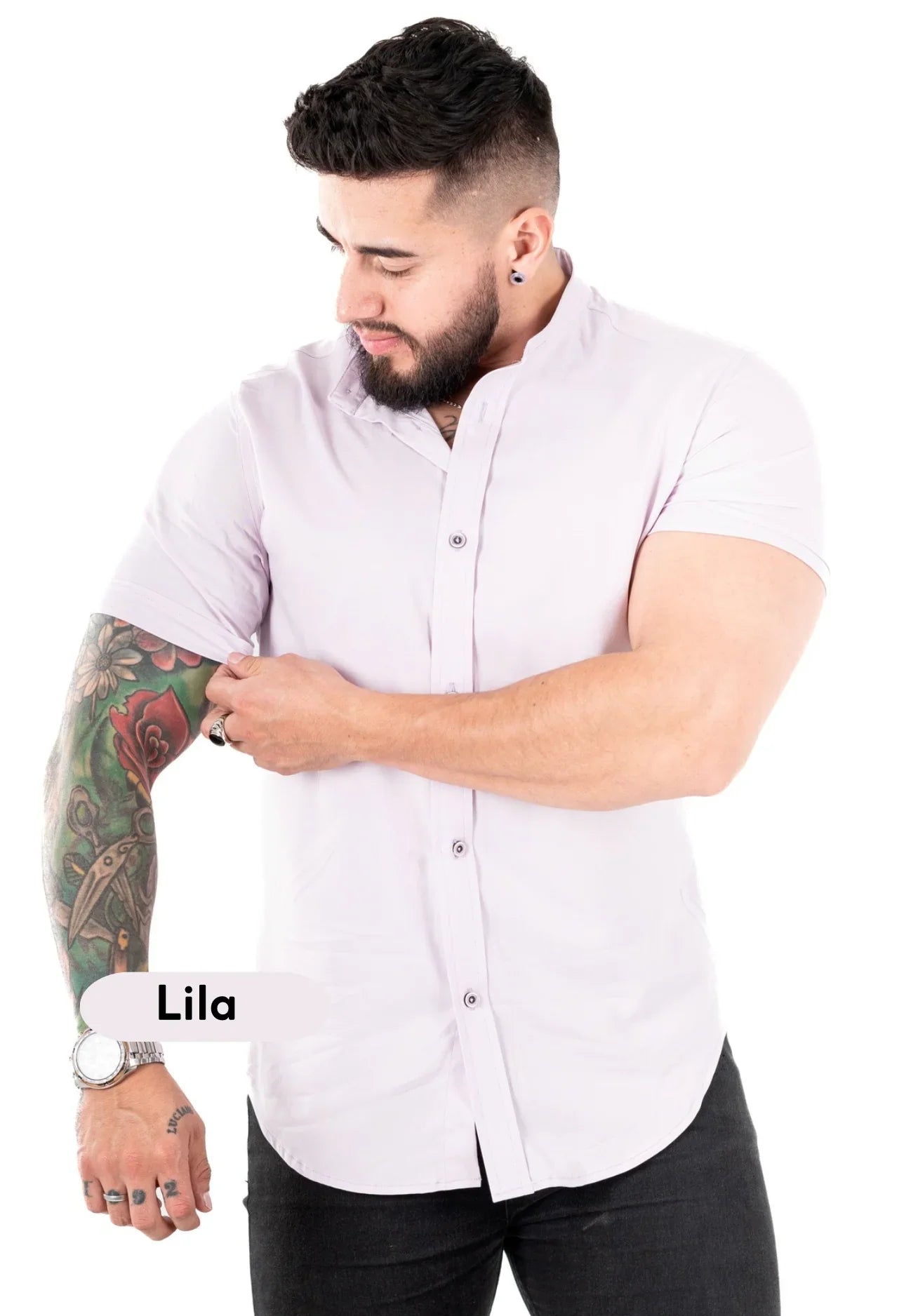 Camisa Chalis Lila Hombre - Cartedie
