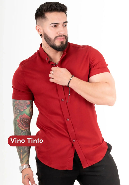 Camisa Chalis Vino Tinto Hombre - Cartedie
